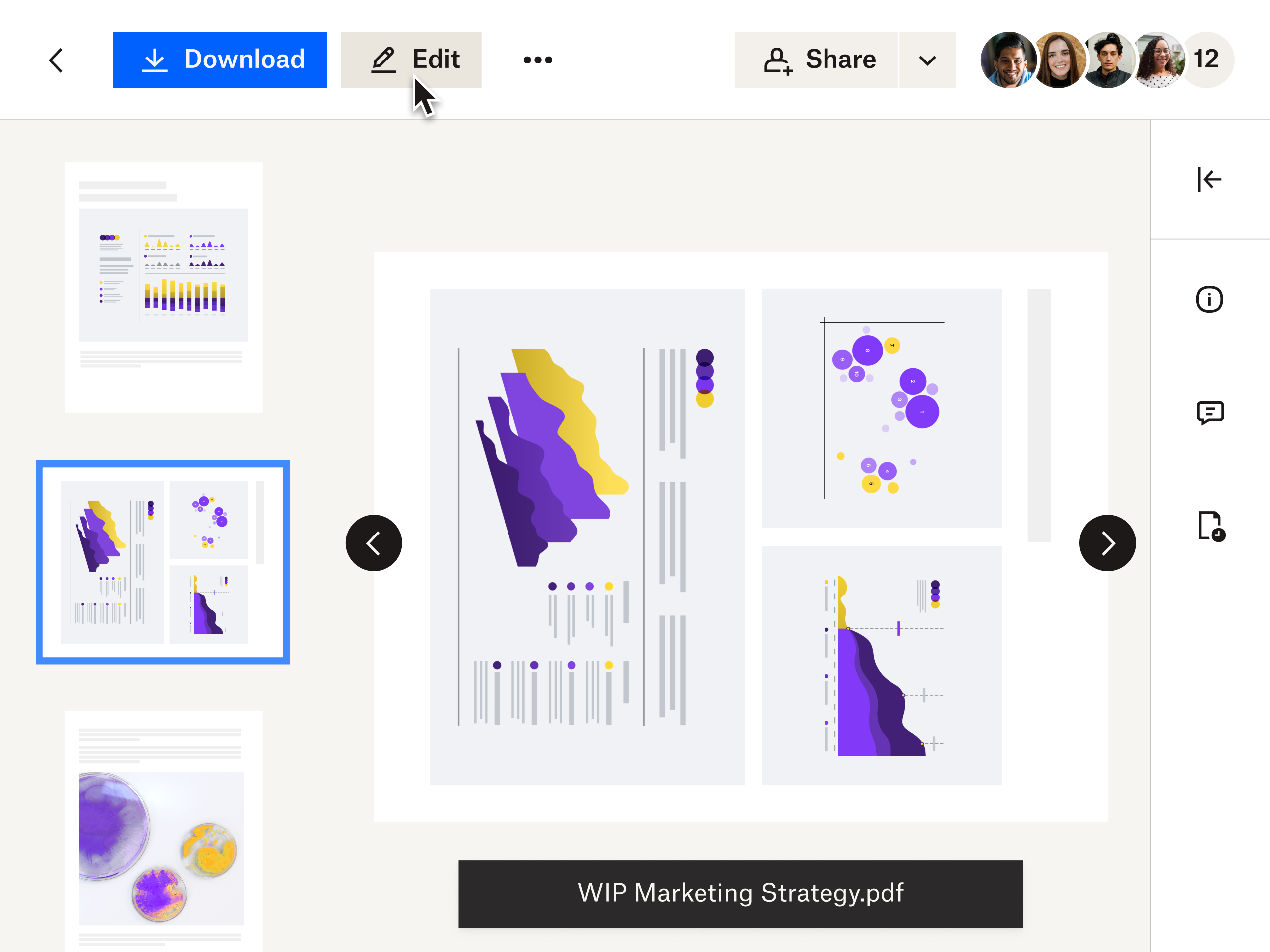 Image montrant comment modifier un PDF à l’aide de Dropbox